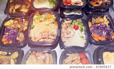 Different types of prepared dishes Different types of prepared dishes 63895617