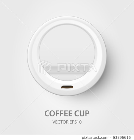 Vector 3d Realistic White Disposable Closed Paper, Plastic Coffee Cup for Drinks with White Lid Closeup Isolated on White Background. Design Template, Mockup. Top View Vector 3d Realistic White Disposable Closed Paper, Plastic Coffee Cup for Drinks with White Lid Closeup Isolated on White Background. Design Template, Mockup. Top View 63896616