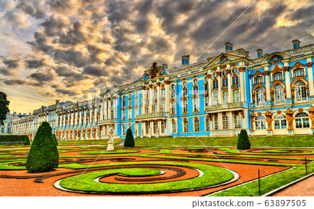 The Catherine Palace in Tsarskoye Selo - St. Petersburg, Russia The Catherine Palace in Tsarskoye Selo - St. Petersburg, Russia 63897505