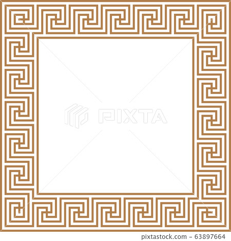 Greek key border frame. Abstract geometric. Vector Greek key border frame. Abstract geometric. Vector 63897664