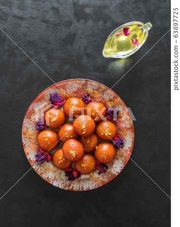 Traditional sweet Gulab Jamun, Indian sweets Traditional sweet Gulab Jamun, Indian sweets 63897725