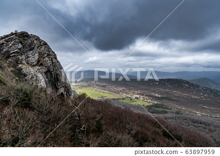 The mountain over grotto of Mary Magdalene at The mountain over grotto of Mary Magdalene at 63897959