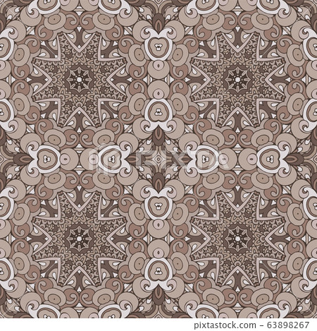 Seamless vector pattern mandala ornament.... - Stock Illustration ...
