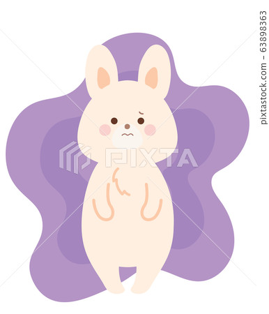 Illustration of a hazy rabbit 63898363