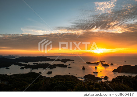 Dusk at Kujukushima / Ishidake Observatory Dusk at Kujukushima / Ishidake Observatory 63900417