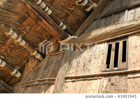 Japanese house Old private house Thatched roof Architectural style 63901045