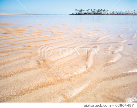 Close up view on Red Sea shallow. An abstract 63904497