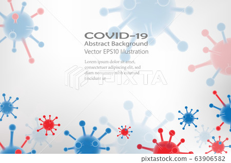 Realistic 3d virus cells dangerous symbol vector 63906582