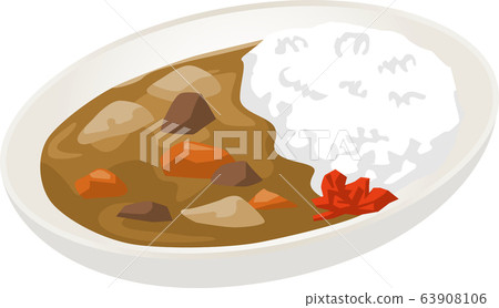 Curry rice image illustration 63908106