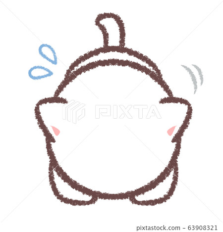 Prostrate white cat sweat 63908321