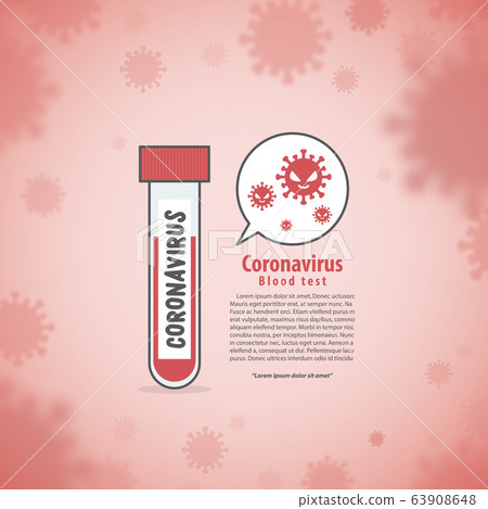 Vacutainer blood test tube on Spreading COVID-19 63908648