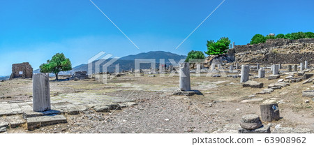 Agora in the Pergamon Ancient City, Turkey 63908962