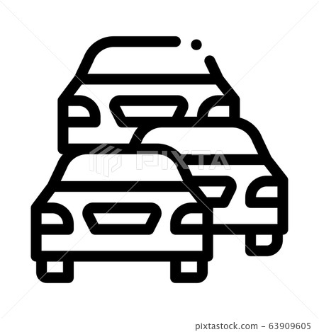 stream of cars icon vector outline illustration stream of cars icon vector outline illustration 63909605