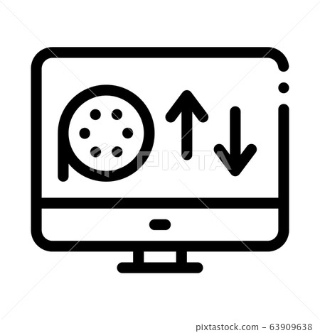 online discs viewing icon vector outline illustration online discs viewing icon vector outline illustration 63909638