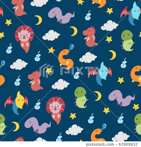 Dinosaurs seamless pattern for kids, Creative 63909832