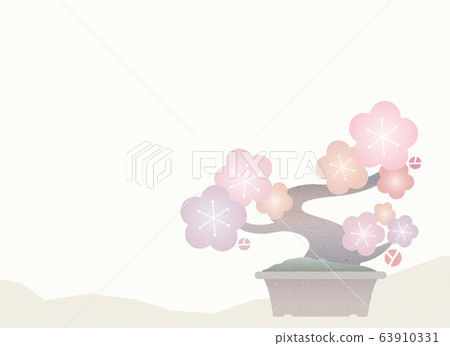 Bonsai illustration: Ume Bonsai illustration: Ume 63910331