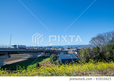 Arakawa bank scenery Chichibu area Yoshimi-cho, Saitama prefecture 63910825