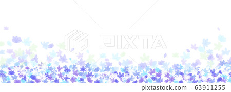 Blue flower refreshing background illustration Blue flower refreshing background illustration 63911255