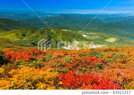 Kurikoma山的清晰視野。 63911317