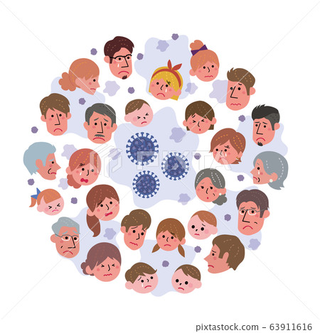 大流行爆發冠狀病毒插圖 63911616