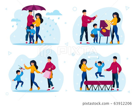 Family Outdoor Recreation and Hobby Vector Set Family Outdoor Recreation and Hobby Vector Set 63912206