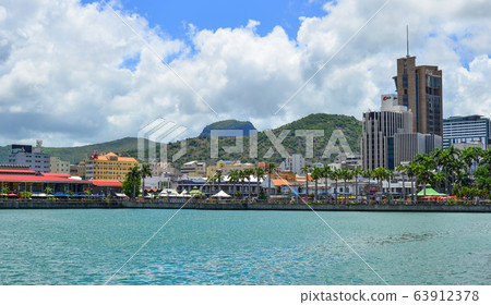Skyline of Port Louis, Mauritius 63912378