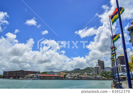 Skyline of Port Louis, Mauritius 63912379