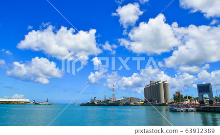 Skyline of Port Louis, Mauritius 63912389