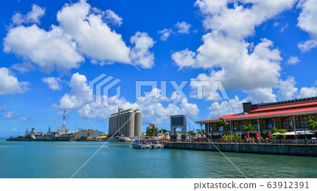 Skyline of Port Louis, Mauritius 63912391