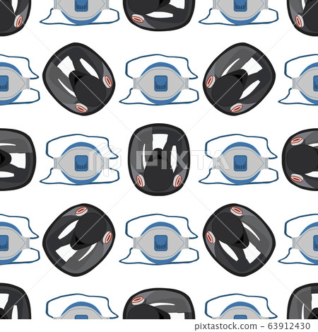 Seamless of respirator masks for prevention 63912430