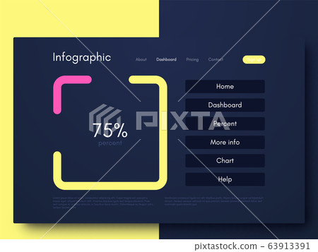 Vector graphic infographics. Template for creating 63913391