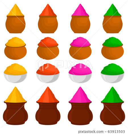 set different types colorful bowls, powder for set different types colorful bowls, powder for 63913503