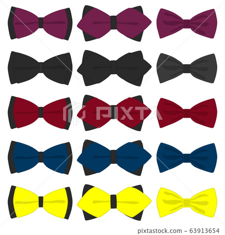 Illustration on theme big set ties different Illustration on theme big set ties different 63913654