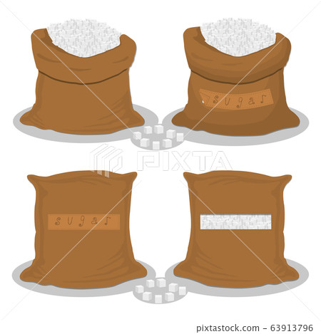Illustration on theme set different types sacks Illustration on theme set different types sacks 63913796