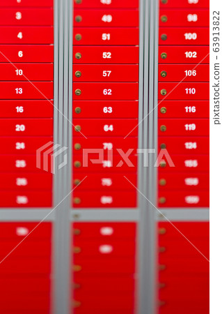 Postboxes in a post in Denmark (holte) Postboxes in a post in Denmark (holte) 63913822