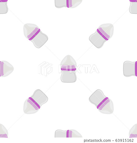 kit baby milk in clear bottle with rubber pacifier 63915162