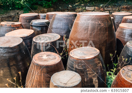 Jangdokdae, Jars at literary village of Kim you jeong in Chuncheon, Korea Jangdokdae, Jars at literary village of Kim you jeong in Chuncheon, Korea 63915807