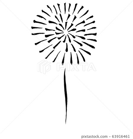 Fireworks (hand-painted ink) - Stock Illustration [63916461] - PIXTA
