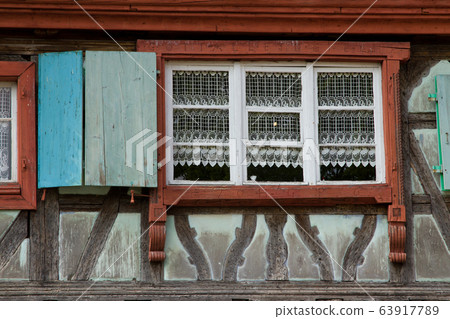 Half timbered house at the ecomusee in Alsace 63917789