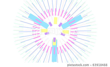 CG幾何徑向矩形和直線幾何背景 63918488