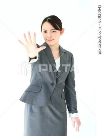 Image of business woman refusing 63920642