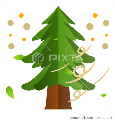 Tree and pollen - Stock Illustration [63920971] - PIXTA