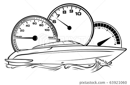 Motor boat race Vector illustration design art 63921060