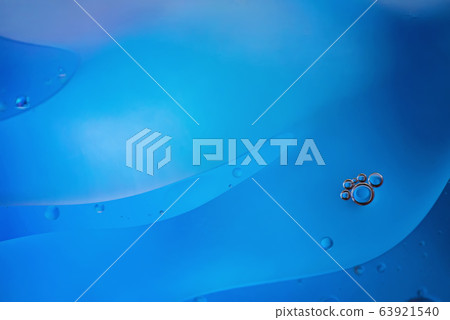 Blue abstract background picture made with oil, water and soap Blue abstract background picture made with oil, water and soap 63921540
