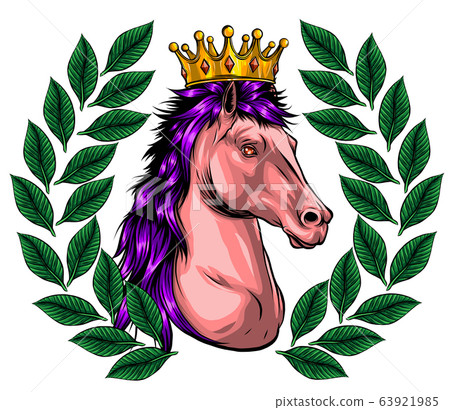 vector lllustration of a horse ride on a white background vector lllustration of a horse ride on a white background 63921985