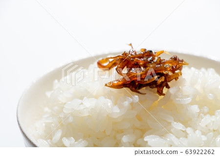 "Nailed squid" on rice. (Ikago no Nagiki is a local dish of Hyogo Prefecture) "Nailed squid" on rice. (Ikago no Nagiki is a local dish of Hyogo Prefecture) 63922262