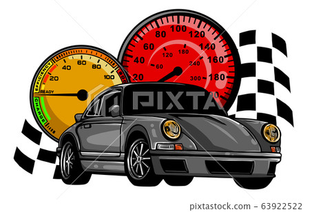 European classic sports car silhouettes, outlines, contours. European classic sports car silhouettes, outlines, contours. 63922522