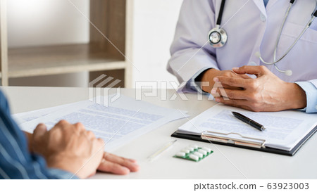 health care concept, doctor give a medicine drugs 63923003