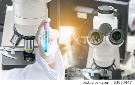 Medical vaccine Cure virus In the science laboratory corona virus covid-19 63923447