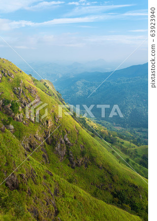 Mountain landscape, green slopes. Beauty of 63923940
